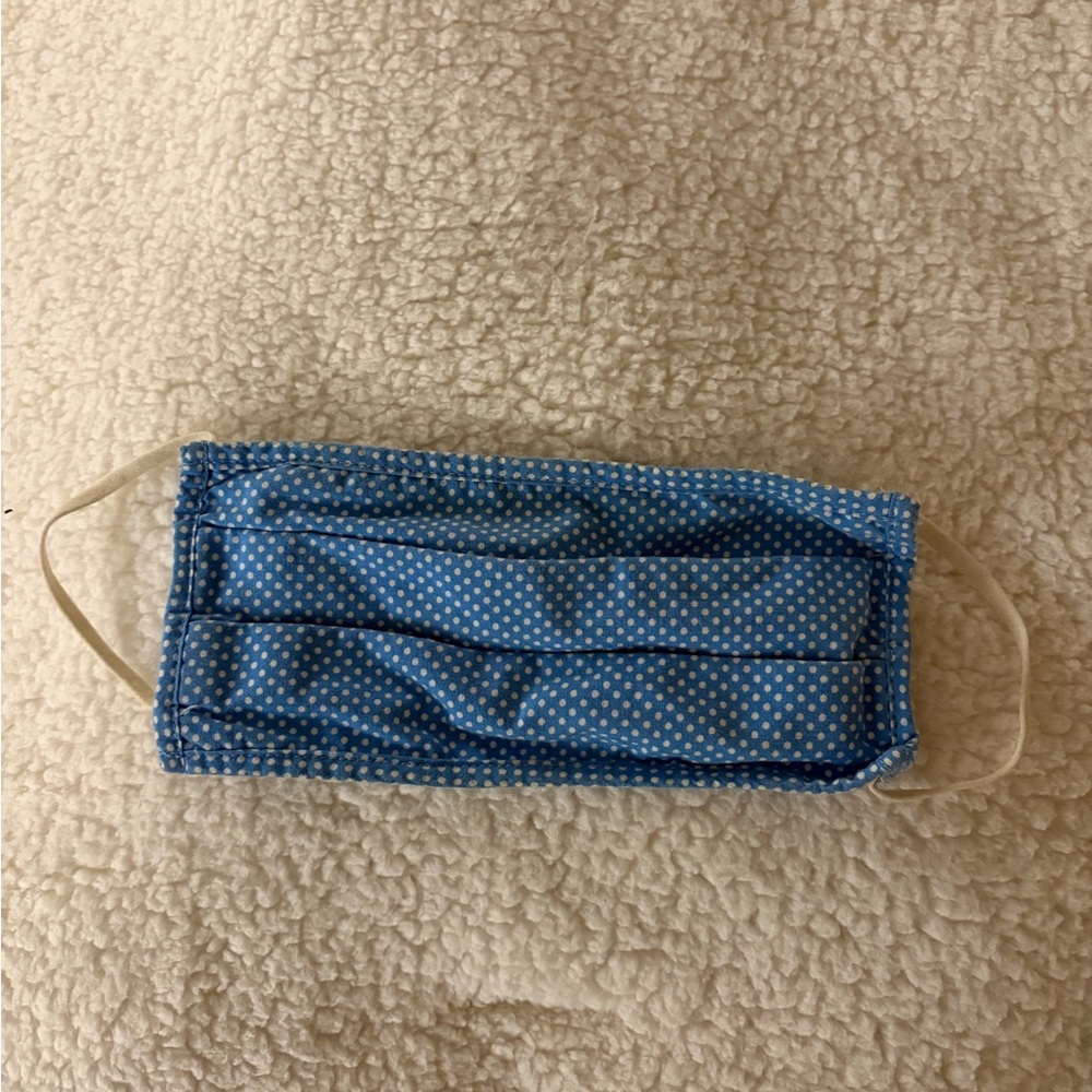 Old Navy Blue Polka Dot Face Mask